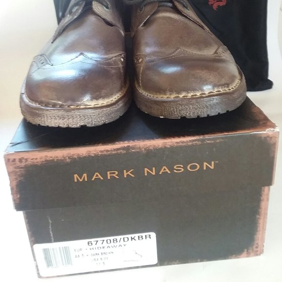 #8 NEW MARK NASON Dark Brown Hideaway boots